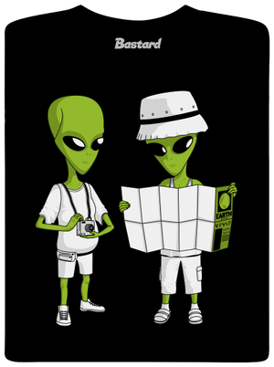 Mimozemšťania pánske dlhý rukáv Black