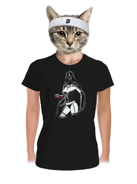 Mrs. Vader dámske športové tričko Black