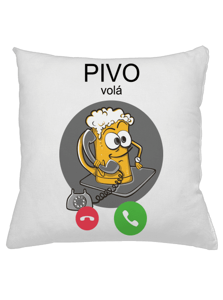 Pívo volá vankúš White