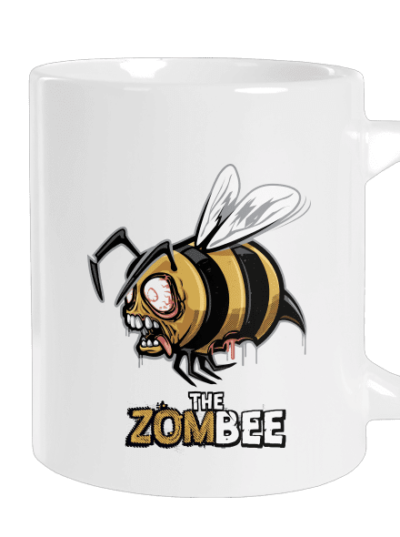 ZomBee - žltá veľký hrnček White