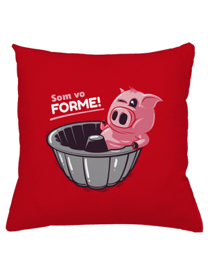 Vo forme vankúš Red