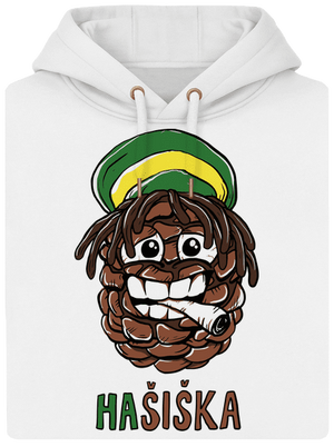 Hašiška unisex mikina premium Snowwhite