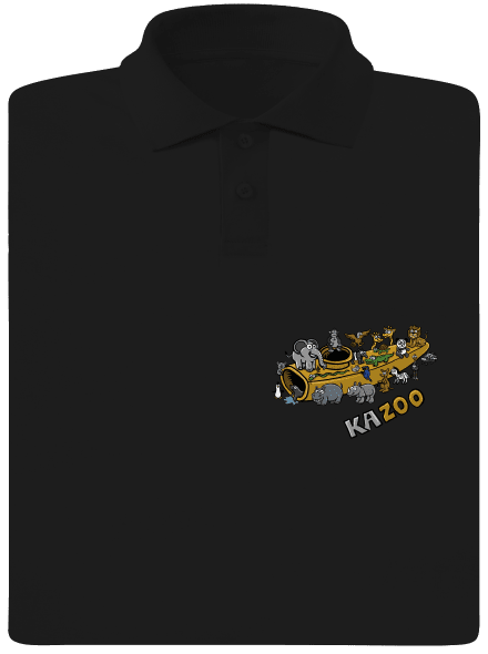 KaZoo pánska polokošeľa Black