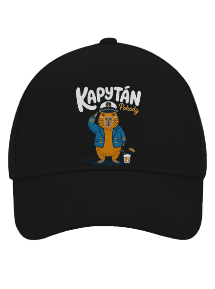 Kapytán pohody šiltovka baseballka Black