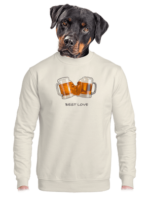 unisex mikina bez kapucne