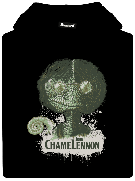 ChameLennon pánska mikina klokanka Black
