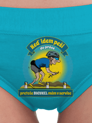 Závislosť na bicykli dámske nohavičky Turquoise