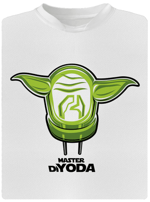 Mistr DiYoda pánske športové tričko White