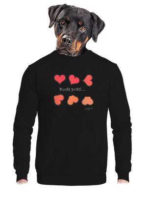 unisex mikina bez kapucne