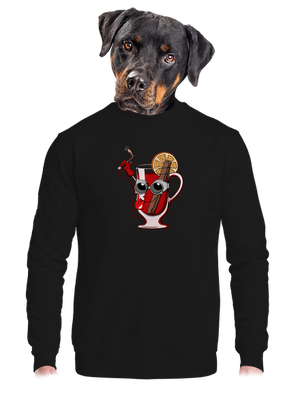 Zvarák unisex mikina bez kapucne Black