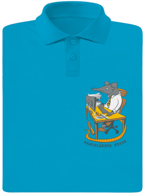 Kancelárska krysa pánska polokošeľa Blue Atol