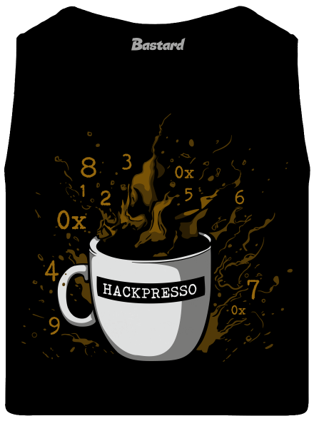 Hackpresso  pánske tielko Black