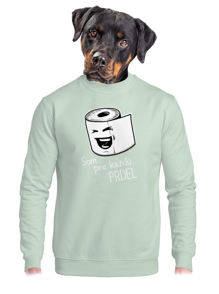 Prdel unisex mikina bez kapucne Blush Mint