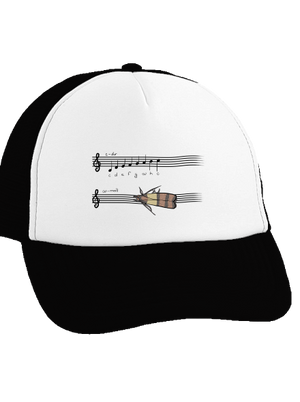 A - moll šiltovka truckerka Black cap