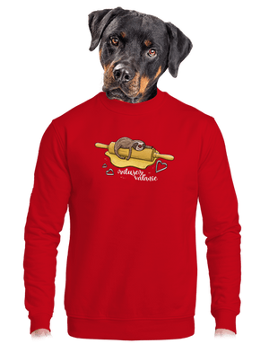 Milujem váľanie unisex mikina bez kapucne Red