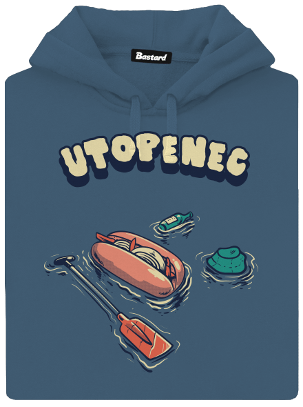 Utopenec dámska mikina klokanka Denim
