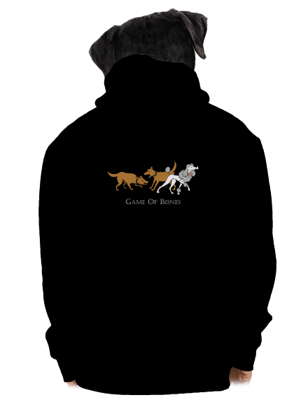 Game of Bones pánska mikina na zips Black
