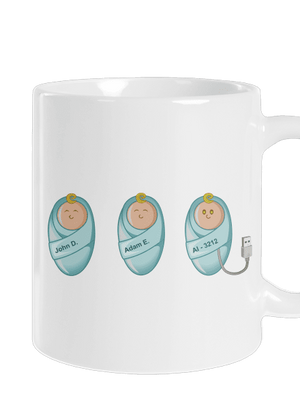 AI baby klasický hrnček White