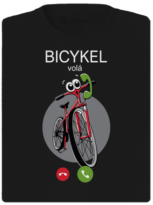 Bicykel volá dámske športové tričko Black