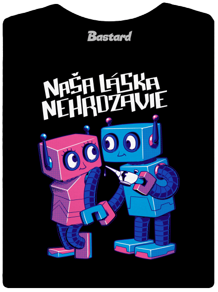Roboti dámske tričko Black