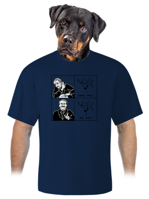 Cimrman: Copak jmelí unisex tričko oversized Midnight Blue