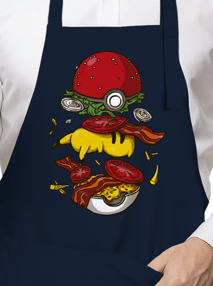 Pokémon burger zástera Navy
