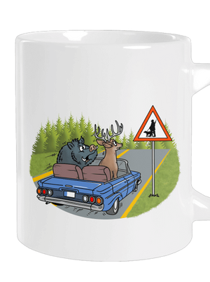 Poľovník veľký hrnček White