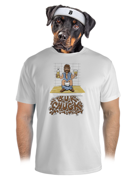 BurChuck pánske športové tričko White