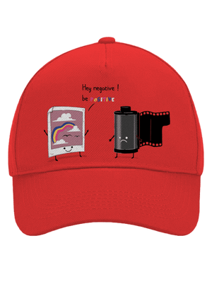Be positive šiltovka baseballka Classic Red