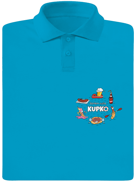 Slovenské kupko pánska polokošeľa Blue Atol