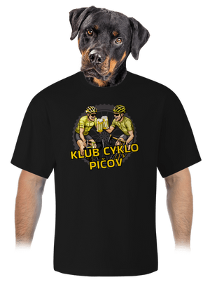 Klub cyklo pičov unisex tričko oversized Black