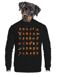unisex mikina bez kapucne