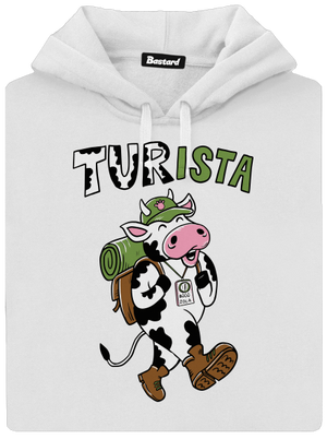 Tur na cestách dámska mikina klokanka White