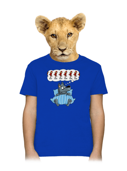 Vlčia nespavosť detské tričko Royal Blue