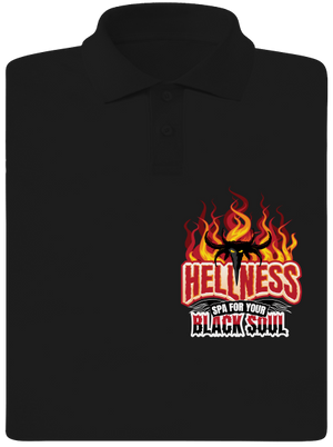 Hellness pánska polokošeľa Black