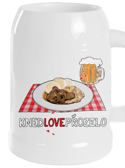 Knedlo vepřo zelo polliter White