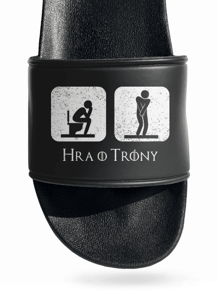 Hra o trůny šľapky Black