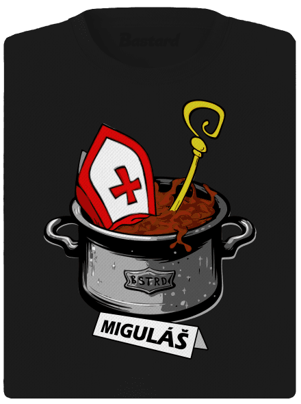 Miguláš dámske športové tričko Black