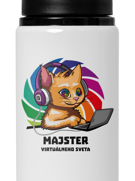 Majster virtuálneho sveta flaša na vodu White
