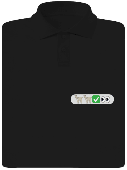 Emoji pánska polokošeľa Black