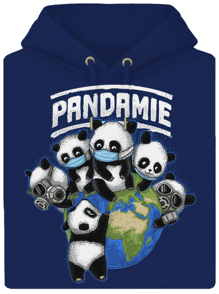 Pandamie unisex mikina premium Navy