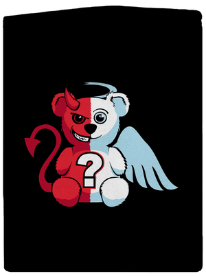 Anjel vs. diabol pánska mikina na zips Black