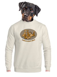 unisex mikina bez kapucne