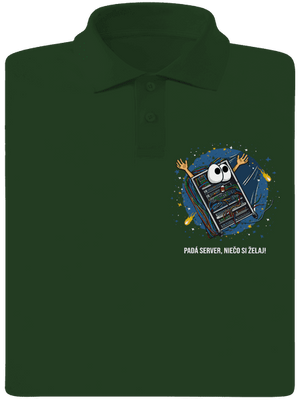 Padá server pánska polokošeľa Bottle Green Mal