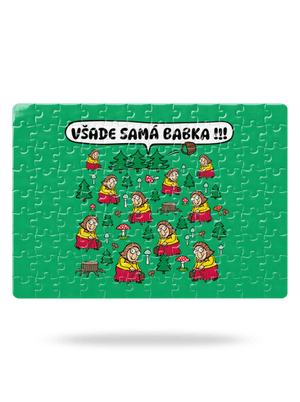 Všade samá babka puzzle White