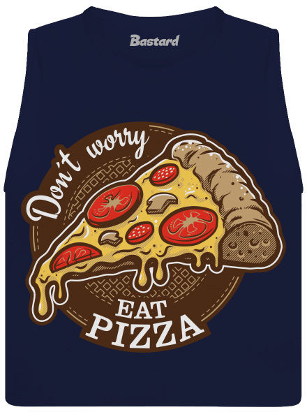 Pizza dámske tielko voľné Navy