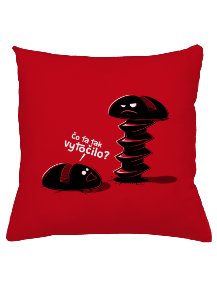 Vytočený vankúš Red