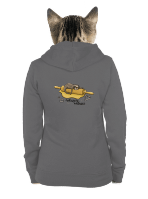 Milujem váľanie dámska mikina na zips Steel Gray