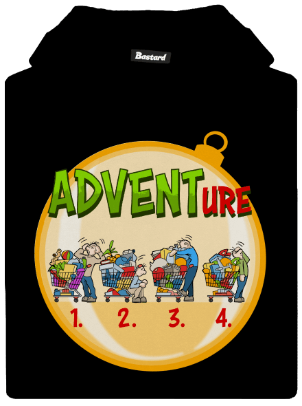 Adventure detská mikina klokanka Black