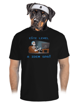 Ešte level pánske športové tričko Black